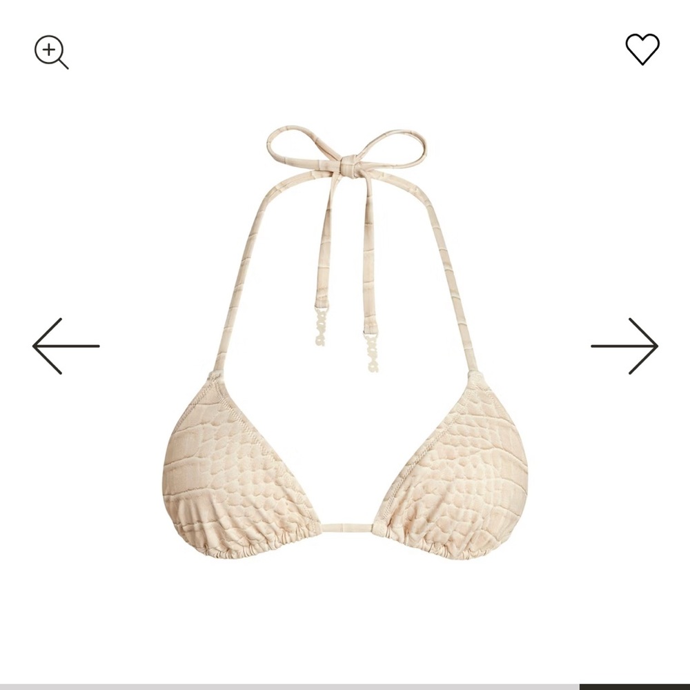 SKIMS Cream Egret Bikini Top